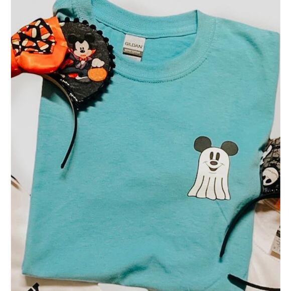 Disney Tops - NWT DISNEY Inspired Mickey Ghost Halloween T-Shirt